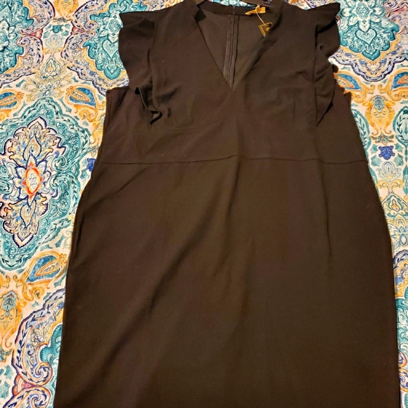 Flounce-Trim Mini Dress - Picture 2 of 3